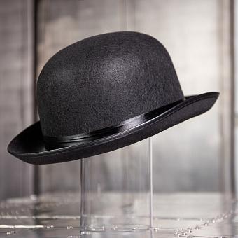 Винтажный котелок Vintage Black Bowler Hat