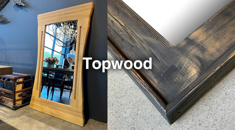 Новинки от бренда Topwood - брутальные зеркала из древесины с винтажным оттенком