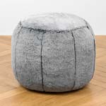 Пуфик Alaska Round Pouf Small искусственный мех Mongolia Cream - ракурс 2