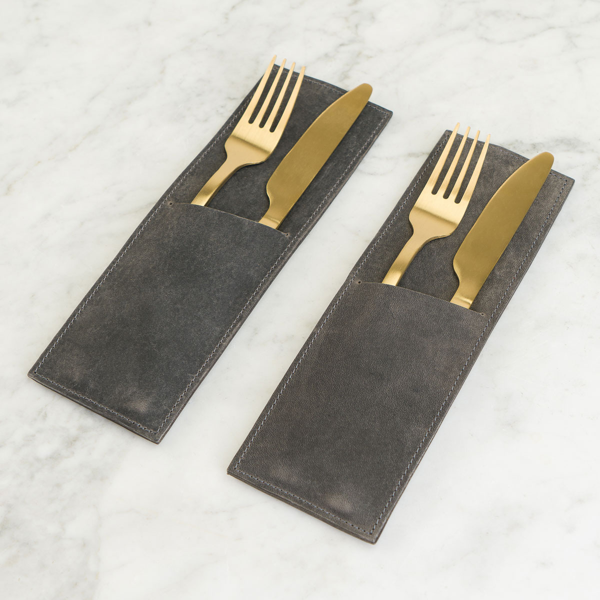 Набор из 2-х конвертов для столовых приборов Set Of 2 Cutlery Envelopes  Smoky, Adelier | Home Concept