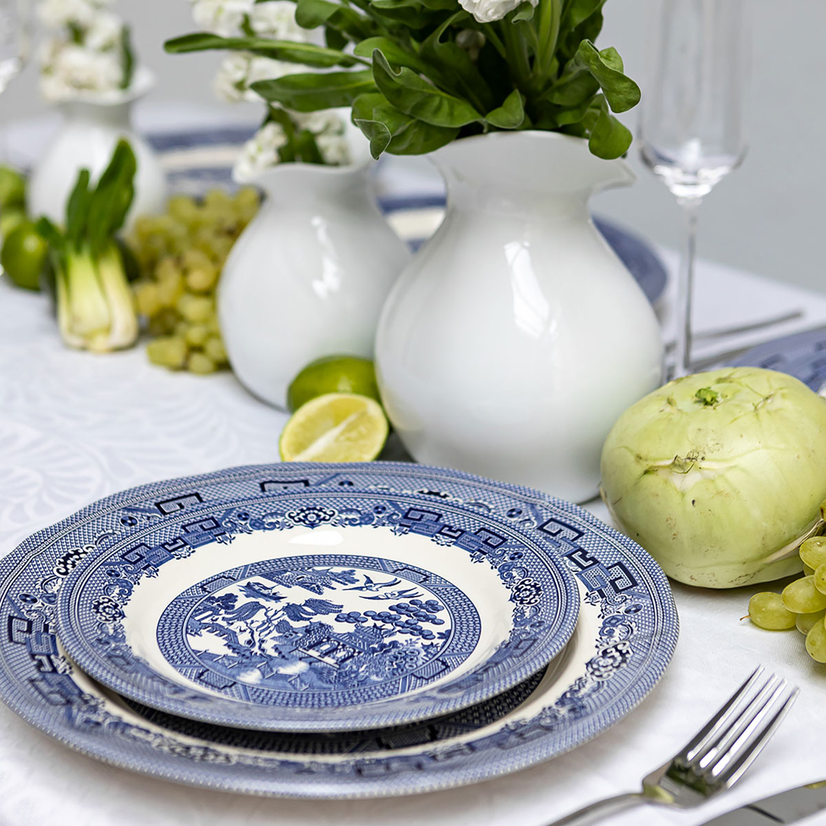 Тарелка Blue Willow Dessert Plate, Grace by Tudor England | Home Concept