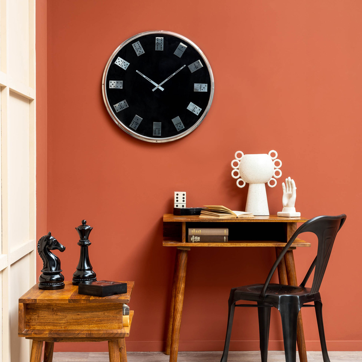 Настенные часы Dominos Metal Clock, Chehoma | Home Concept