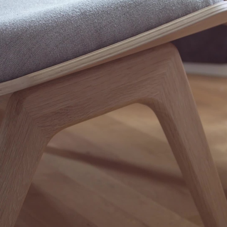 Банкетка Читатель, тёмные ножки The Reader Ottoman, Dark Oak