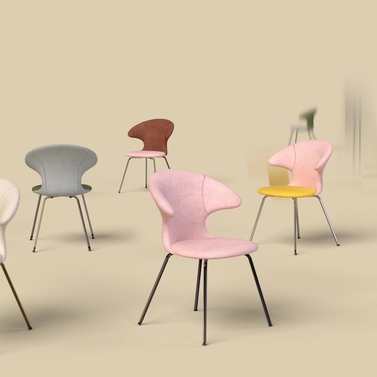 Cтул Тайм Флайс, хромированные ножки Time Flies Chair, Chrome Steel