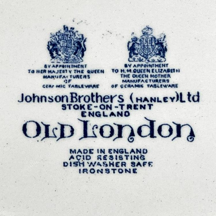 Винтажное овальное блюдо Старый Лондон Vintage Oval Plate Old London