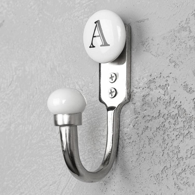 Однорожковый крючок с буквой A Alphabet Hook A
