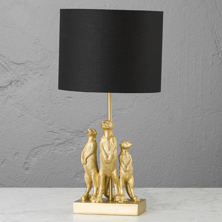 Настольная лампа Золотые сурикаты Table Lamp Golden Meerkats