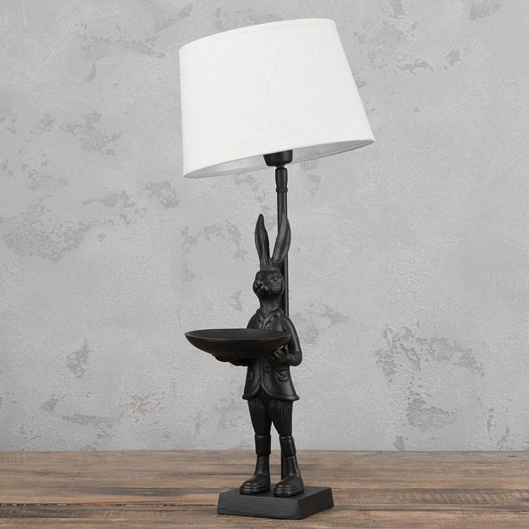 Настольная лампа с абажуром Заяц Table Lamp With Standing Hare