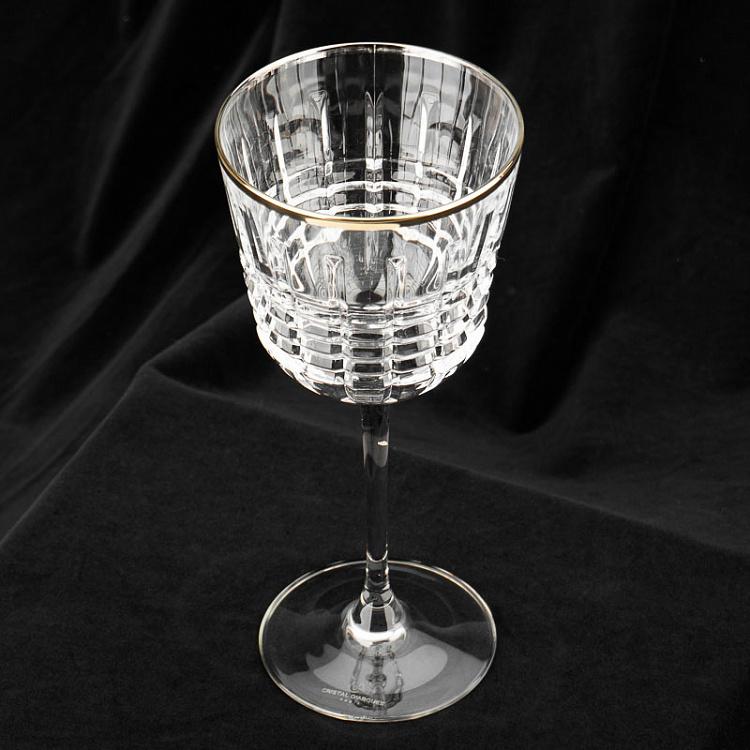 Бокал для вина с золотым ободком Рандеву Rendez-Vous Wine Glass With Golden Rim