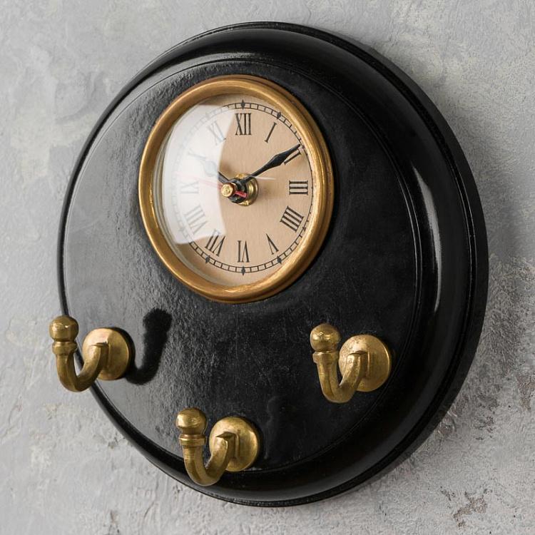 Sea Style Clock With 3 Hooks