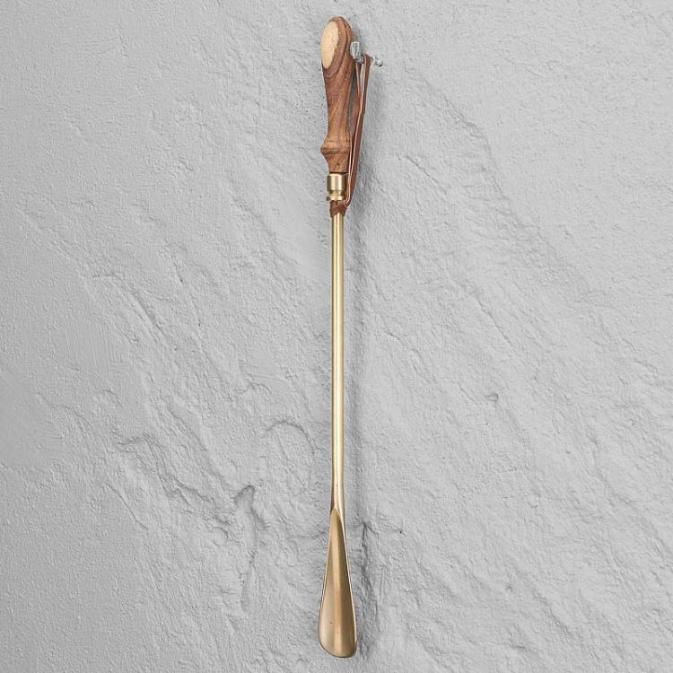Shoe Horn With Leather Handle