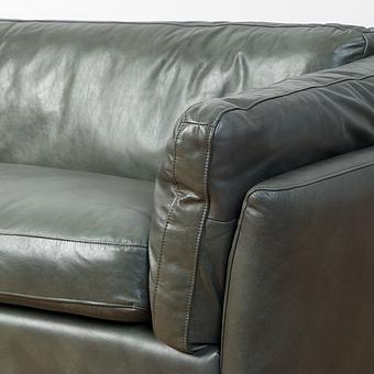 Трёхместный диван Dublin 3 Seater RM натуральная кожа Lawn Green Franco