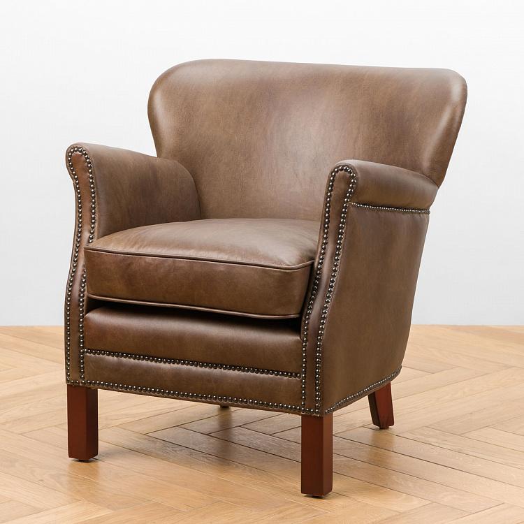 Cabin Chair, Maroon Brown Oak PF