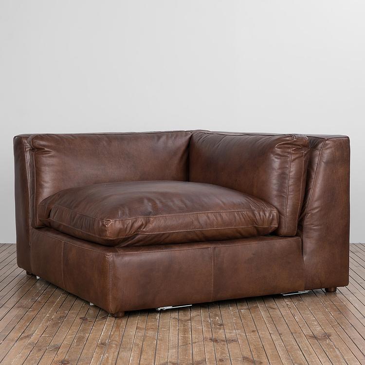 Угловой модульный кожаный диван Зенна 2, S Zenna Group Small 2 Leather