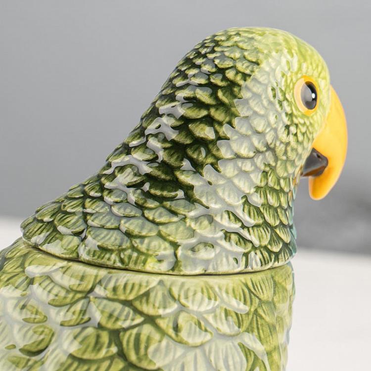 Керамическая шкатулка Попугай Ceramic Parrot Box