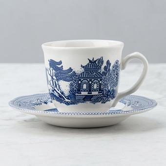 Чайная пара Blue Willow Tea Cup And Saucer