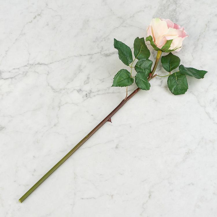 Искусственная роза Джулия нежно-розовая с кремовым Julia Rose Pale Pink With Cream 53 cm