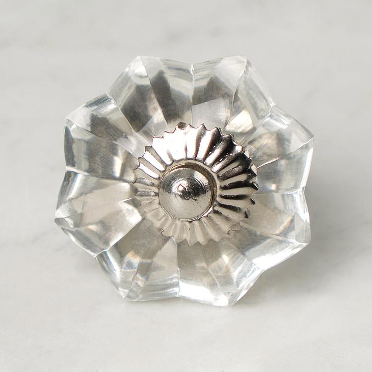 Мебельная ручка Стеклянный цветок Glass Flower Knob