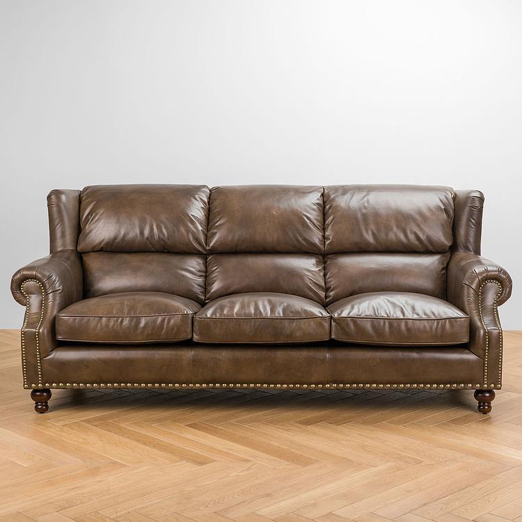 Трёхместный кожаный диван Черчилль Churchill 3 Seater Leather RM