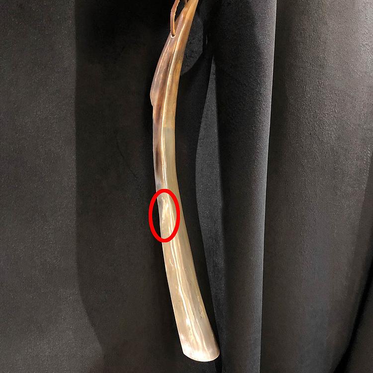 Ложка для обуви из pога дисконт2 White Horn Shoe Horn discount2