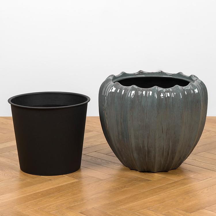 Кашпо Effectory Aura Vase Pot Emerald Medium - ракурс 5