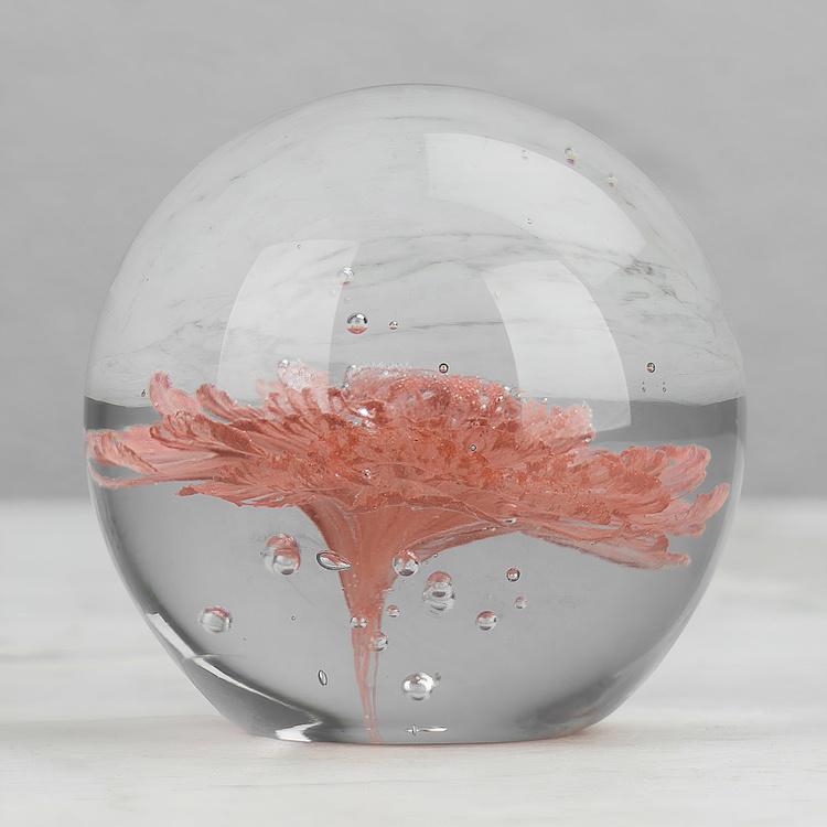 Пресс-папье Кружевной цветок Glass Paperweight Flower Lace