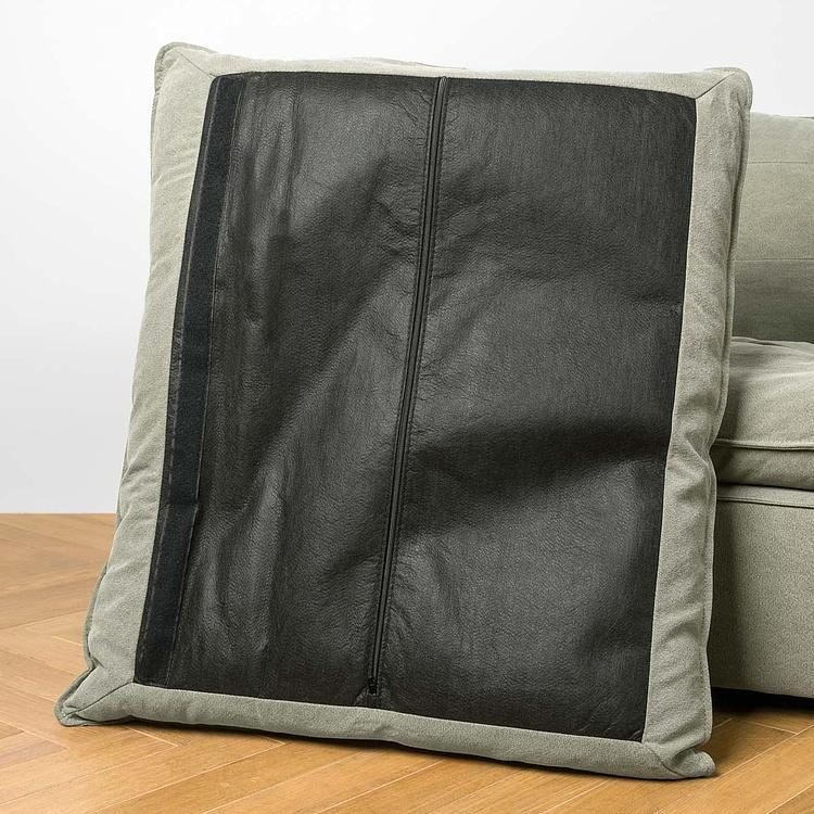 Трёхместный льняной диван Сити, ножки цвета латуни City 3 Seater, Brass Metal Linen RM