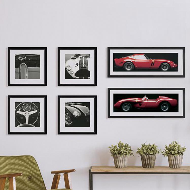 Фото-принт в чёрной раме Порше, 1959 1959 Porsche, Studio Frame