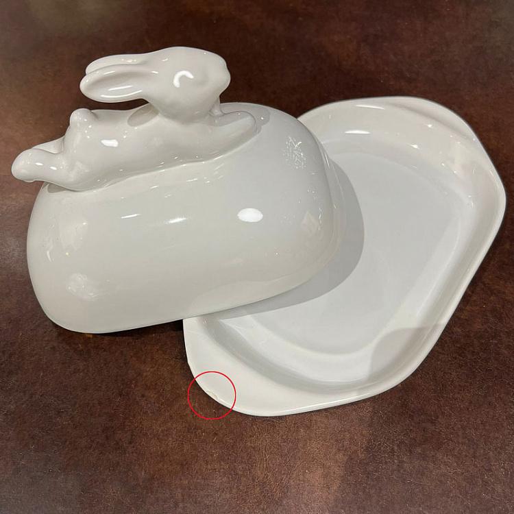 Маслёнка с кроликом дисконт Rabbit Butter Dish discount