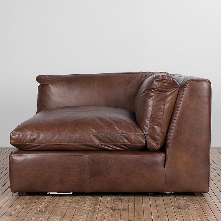 Угловой модульный кожаный диван Зенна 2, S Zenna Group Small 2 Leather