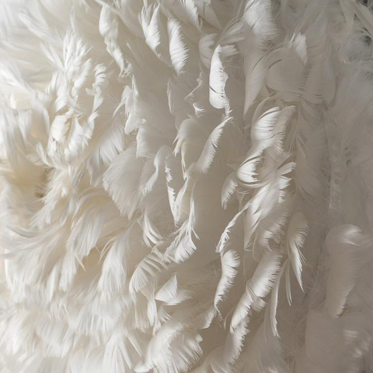 Бра Эос Ап, белые перья, M Eos Up Wallsconce White Feathers Medium