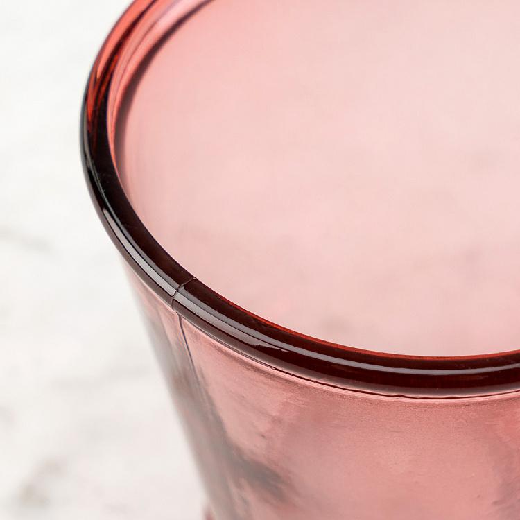 Стакан розового цвета из переработанного стекла Recycled Glass Tumbler Pink