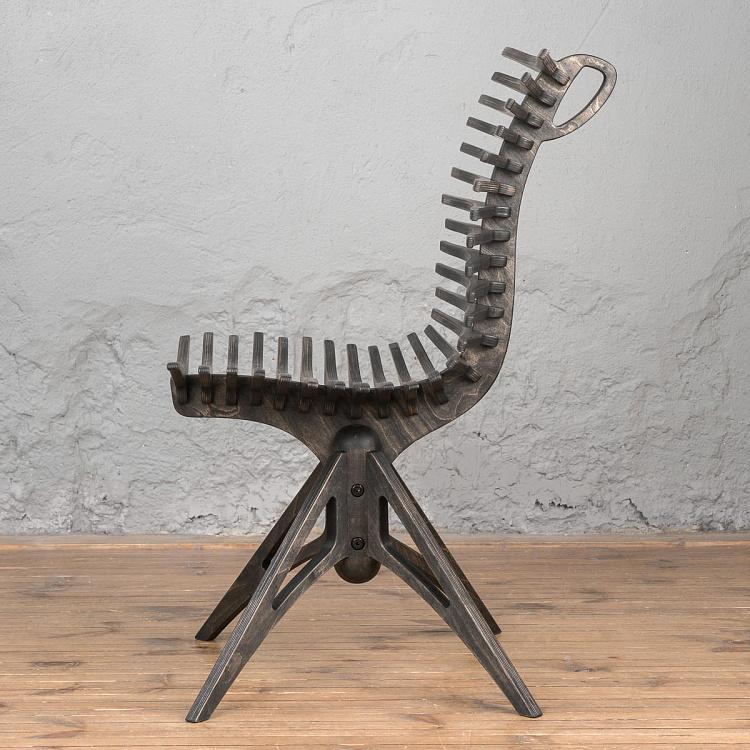 Тёмный стул Скелетон Skeleton Chair Dark Oil