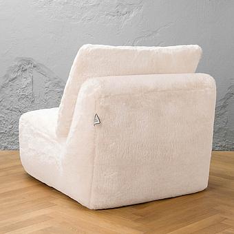 Кресло Lomfy Chair искусственный мех Big Bear Cream - ракурс 4