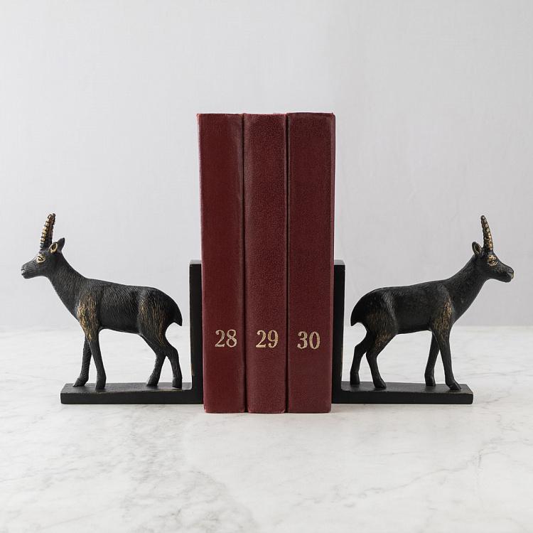 Набор из двух держателей для книг Серны Bookend Chamoises