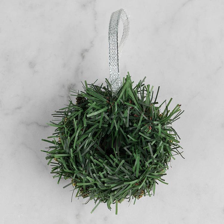 Новогодний венок с шишками и перламутровыми шарами 5, XS Wreath Bagel 5 Extra Small