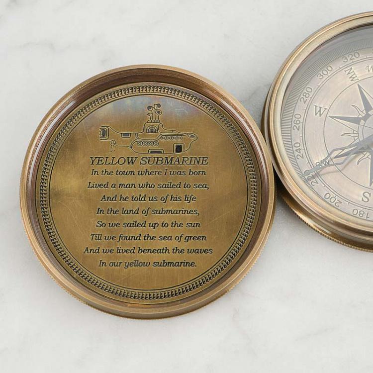 Латунный компас с календарем Brass Compass With Calendar