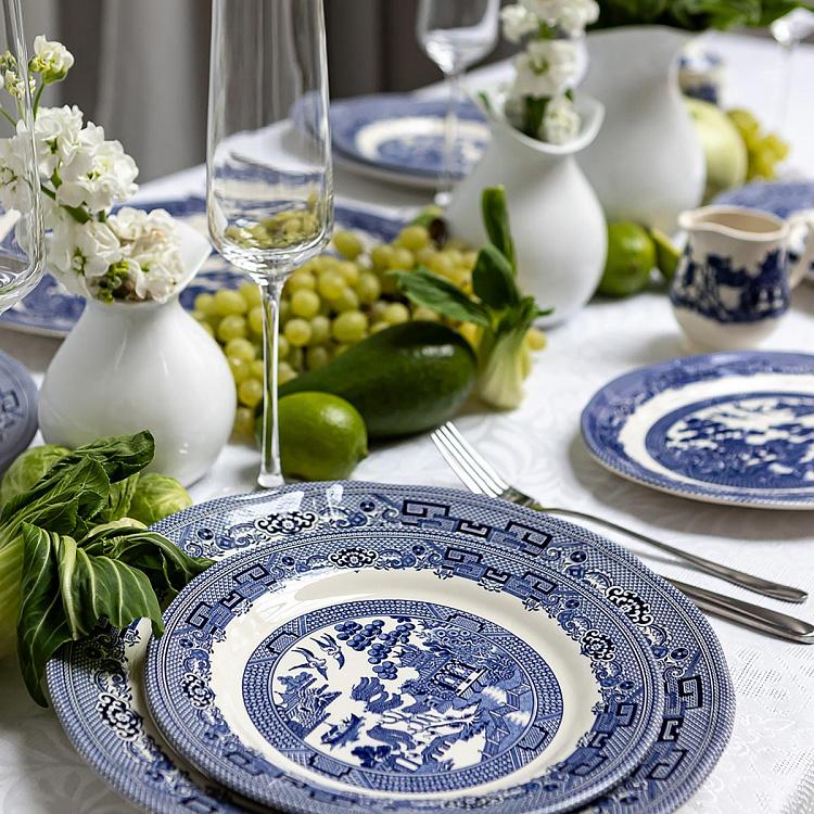 Десертная тарелка Голубая ива Blue Willow Dessert Plate