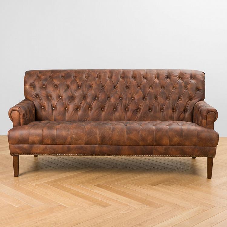 Трёхместный диван Sophie 3 Seater, Oak Dark Brown, Capitol Collection
