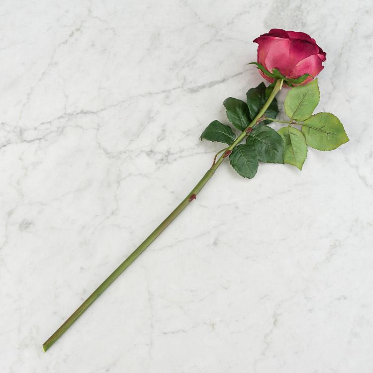 Искусственная роза Джема тёмная фуксия Gemma Rose Dark Fuchsia 56 cm