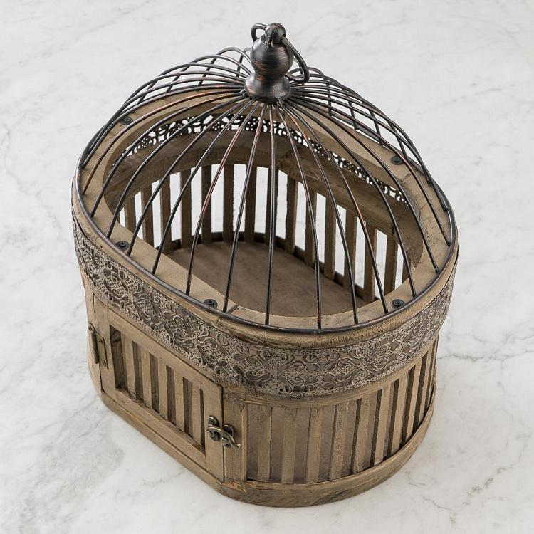 Клетка для птицы из дерева и металла Валанс Valence Wood And Iron Cage