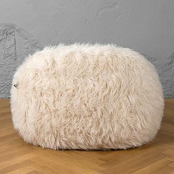 Кресло Snuggy Chair искусственный мех Mongolia Cream - ракурс 4