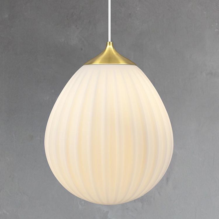 Around The World Hanging Lamp With White Cord Medium