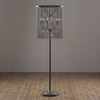 Chainmail Crystal Floor Lamp