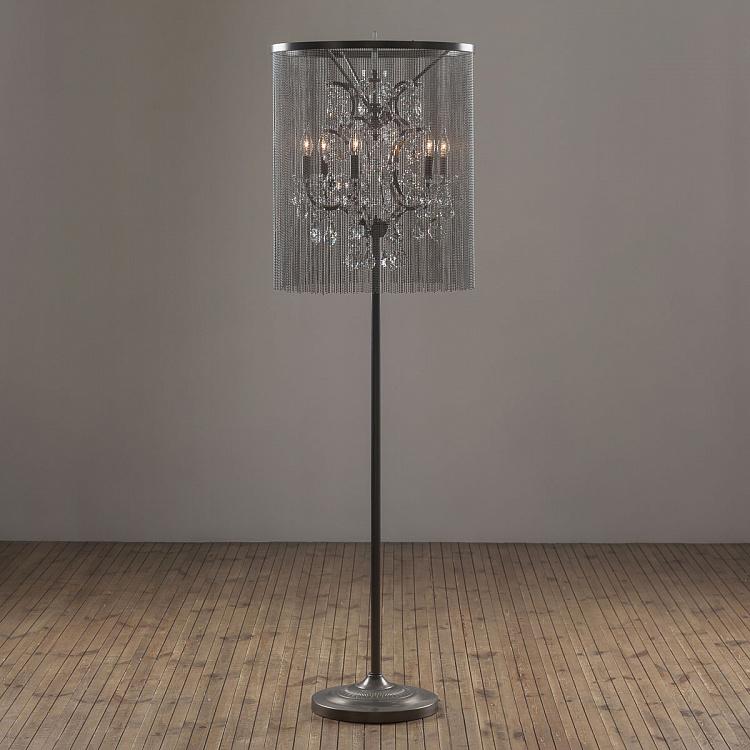 Хрустальный торшер Кольчуга Chainmail Crystal Floor Lamp