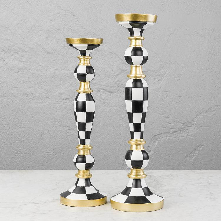 Клетчатый подсвечник, M Checkered Candlestick Medium