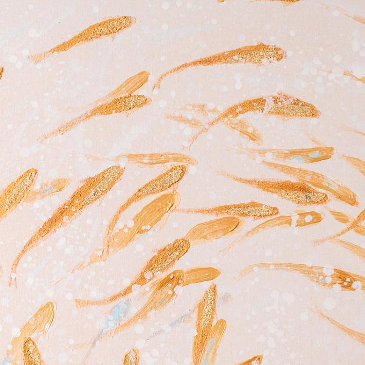 Картина Золотые рыбы, акрил, холст Canvas Acrylic Painting Goldfishes