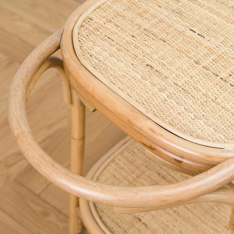 Журнальный ротанговый столик Rattan Kitchen Trolley