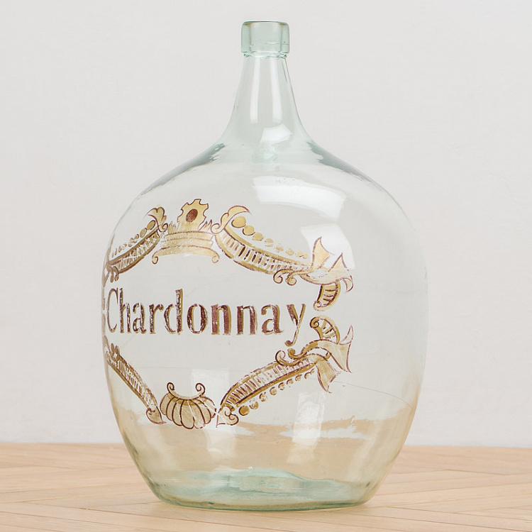 Handpainted Blowed Bottle Chardonnay