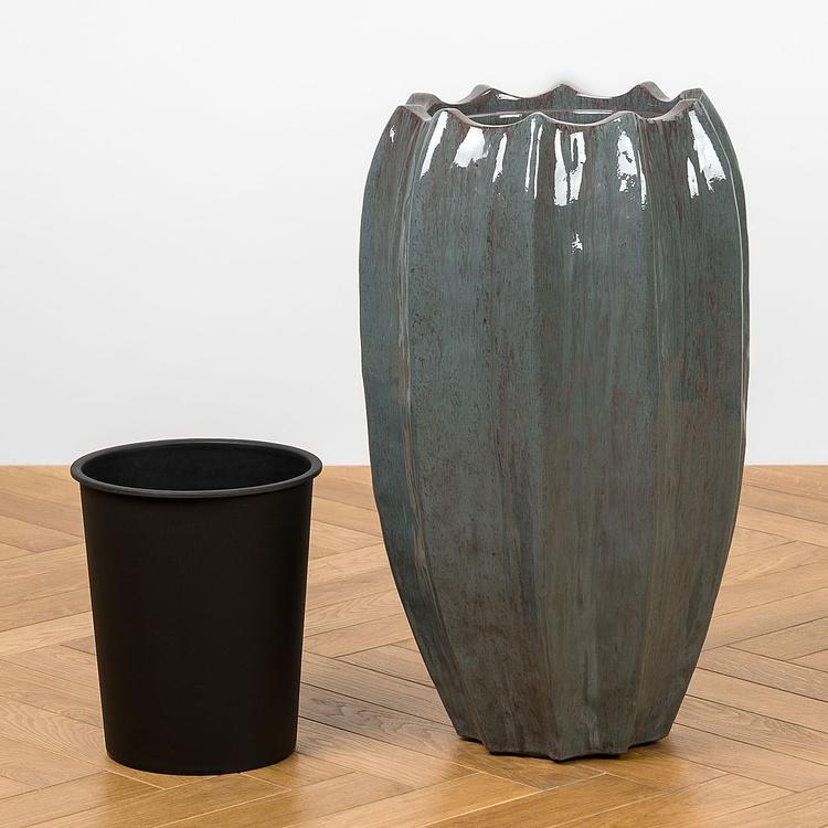 Кашпо Effectory Aura Vase Pot Emerald Small - ракурс 5